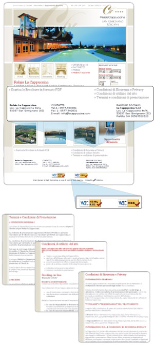 Adempimenti giuridici, adesione standard W3C, sito web aziendale certificabile 
